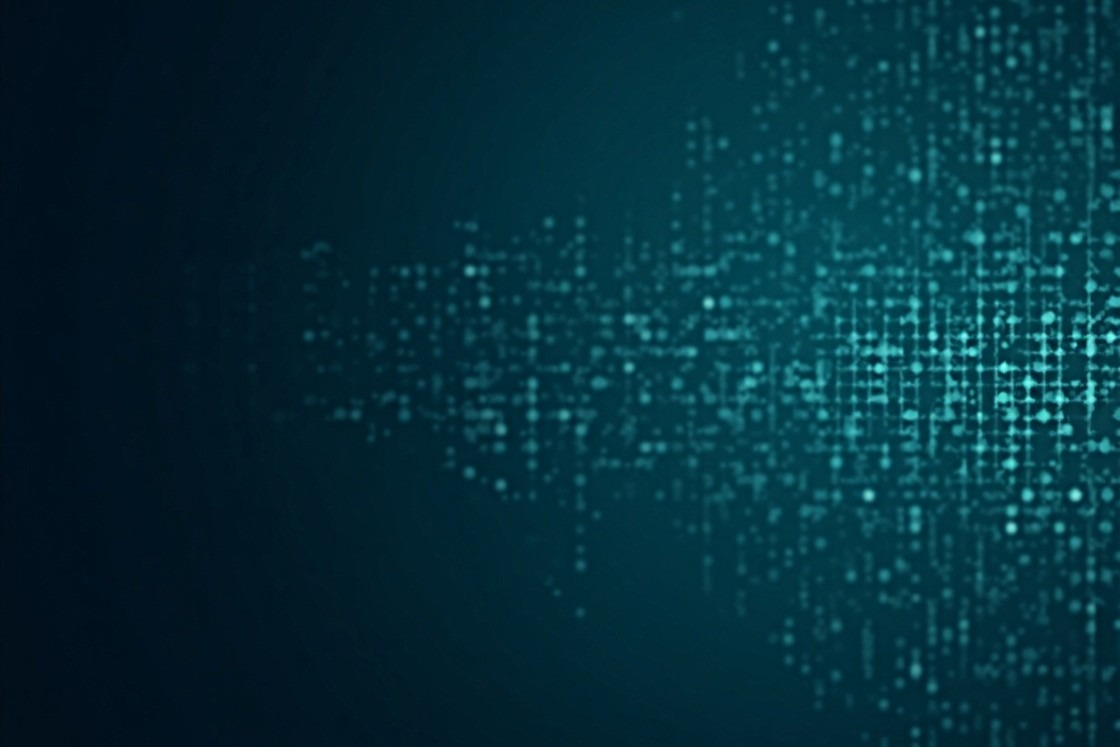 Flux_Dev_a_stunning_illustration_of_Abstract_digital_background Blauer Hintergrund mit hellen Tropfen