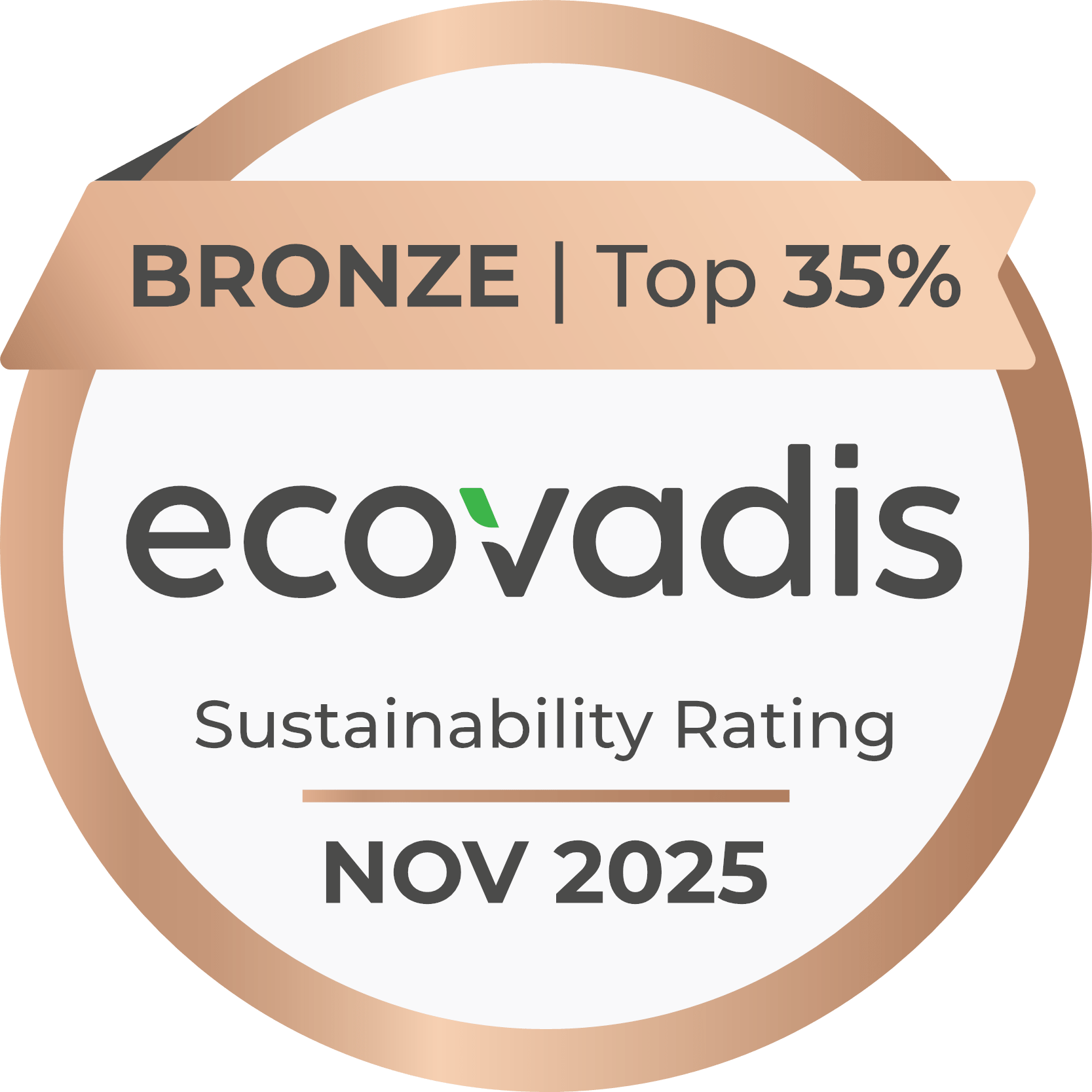 EcoVadis Bronze-Medaille